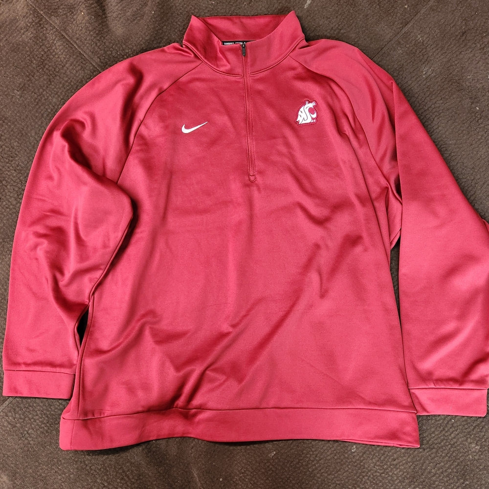 Nike Red Quarter-Zip Pullover